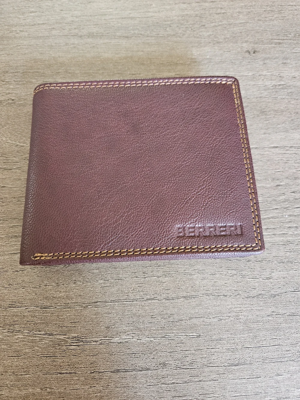 Berreri Men’s Brown Leather Bifold Wallet